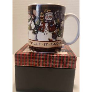 Lang and Wise Collectible "Let it Snow" Mug 1997 SAW #10 in Box